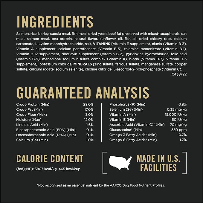 Purina Pro Plan Sensitive Skin and Stomach Adult Dog Food Small Breed Salmon and Rice Formula - 16 lb. Bag