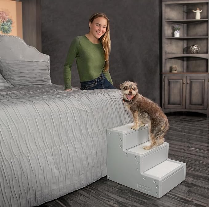 Pet Gear Pet Step III Pet Stairs for Small Dogs and Cats Up to 50 pounds, Lightweight, No Tools Required