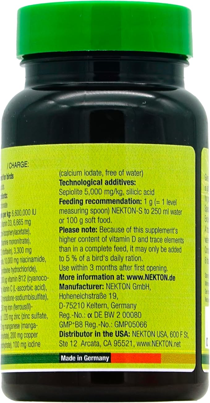 Nekton-S Multi-Vitamin for Birds, 75gm, (2.65 ounce)