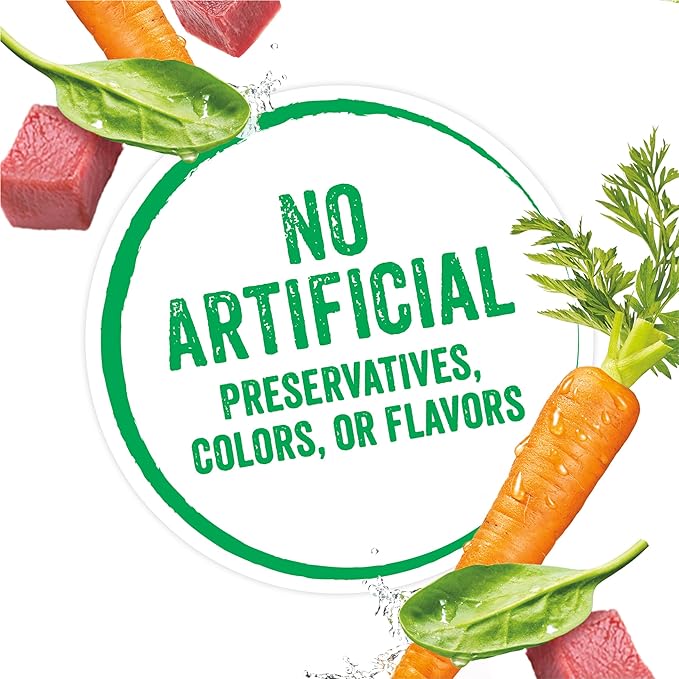 Purina Beneful Infused Wet Dog Food Pate with Real Lamb, Carrots and Spinach, with Sunflower Oil - (Pack of 12) 3 oz. Cans