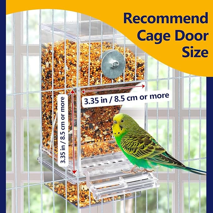 Anti Spill Bird Feeder for Multiple Pets, Polyester Material, No Mess