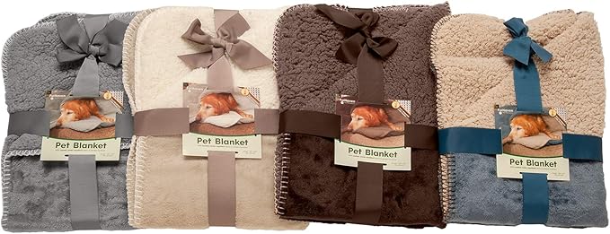 Furhaven Waterproof & Self-Warming Throw Blanket for Dogs & Indoor Cats, Washable & Reflects Body Heat - Terry & Sherpa Dog Blanket - Espresso, Small