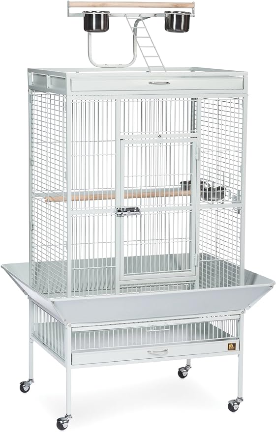 Prevue Pet Products Wrought Iron Select Bird Cage Pewter Hammertone 3151BLK