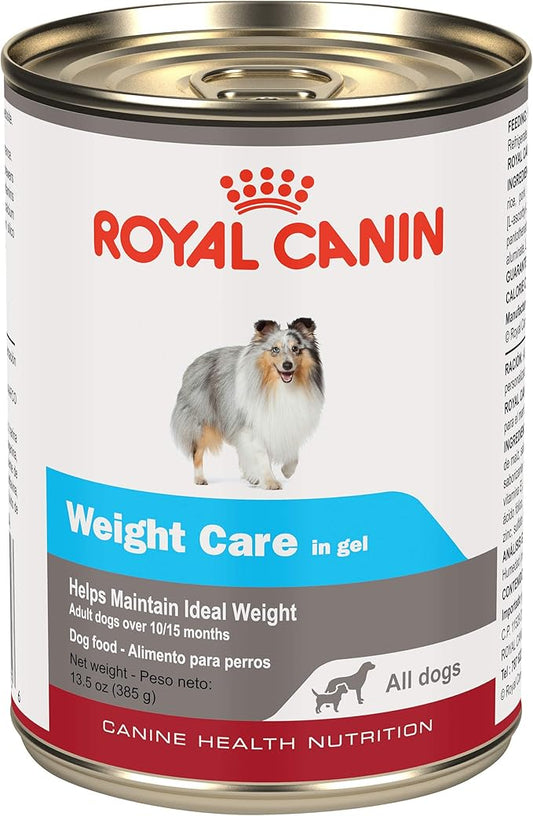 Royal Canin Weight Care Loaf in Sauce Wet Dog Food, 13.5 oz cans 12-count