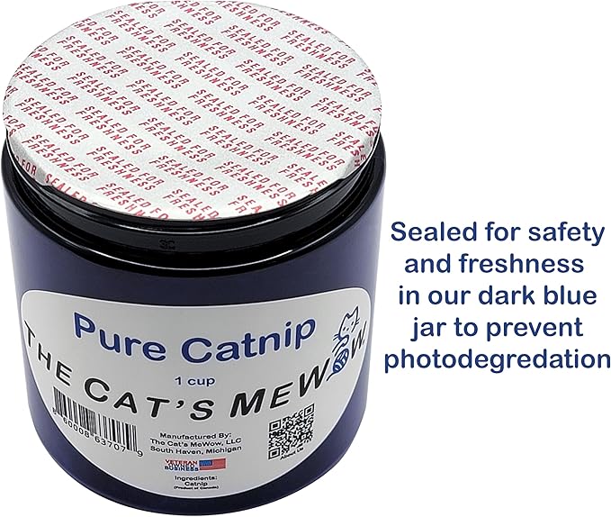 The Cat's MeWow 100% Pure Catnip - All Natural, Non-Addictive Treat for Cats & Kittens