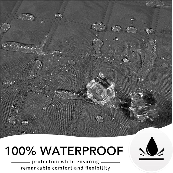 Easy-Going 100% Waterproof Dog Bed Cover, Non-Slip Pet Blanket for Furniture, Washable Couch Cover, Repleasement Sofa Cover (40X50 in, Dark Gray)