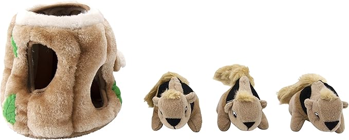 Outward Hound Hide A Squirrel Plush Dog Toy Puzzle, Medium