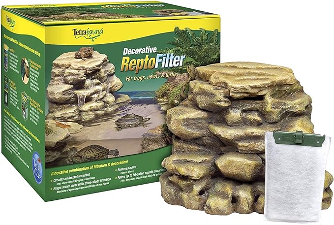 Tetra Decorative ReptoFilter, Terrarium Filtration, Keeps Water Clear