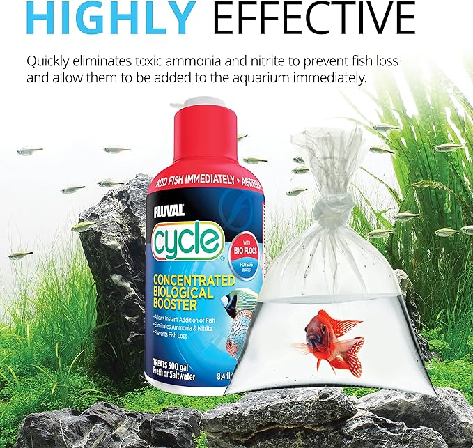 Fluval Cycle Biological Enhancer, Aquarium Water Treatment, 16.9 Oz., A8351