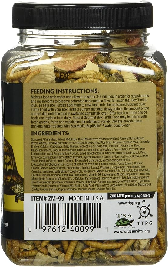 Gourmet Box Turtle Food Net Wt 8.25oz (254g)