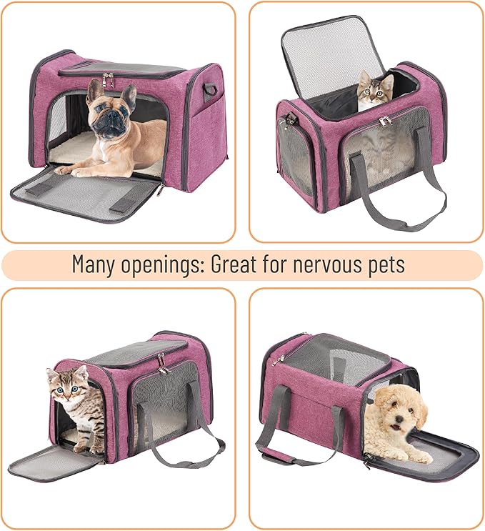 Mr. Pen- Pet Carrier, Pink, Cat Carrier, Dog Carrier, Cat Bag Carrier, Cat Travel Carrier, Soft Cat Carrier, Dog Travel Carrier, Pet Travel Carrier, Dog Soft-Sided Carriers, Cat Carrier Bag