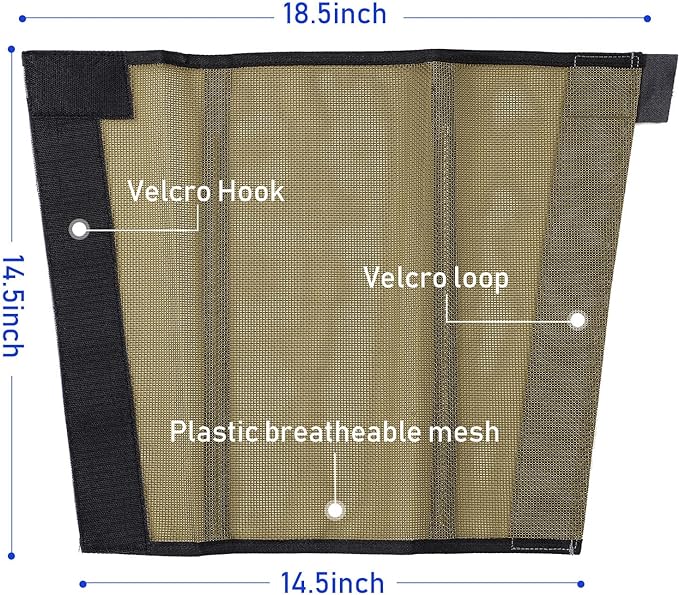 Jexine Set of 8 Mesh Fly Boots for Horse Loose Breathable Mesh Horse Boots Protective Horse Leg Wraps Horse Leggings for Preventing Flies and Mosquitoes Bites