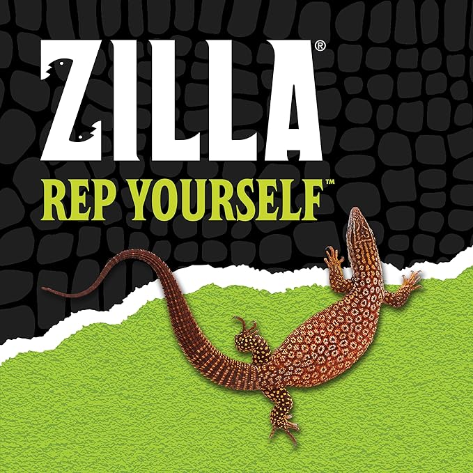 Zilla Reptile Terrarium Liner, Odor Reducing, Non-irritating, Ideal for Juvenile Reptiles and Tropical Habitats, Green, Fits Tank Size 40/50 Gallon, 17.25” x 35.25”