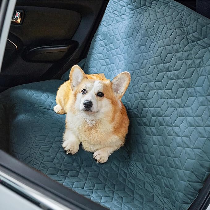 Bedsure 100% Waterproof Bed Cover for Dogs Washable - Non Slip Waterproof Dog Blanket for Bed, Lightweight Furniture Protector Durable for Pet Cat Puppy with Non-slip Bottom, Blue, 68x82IN