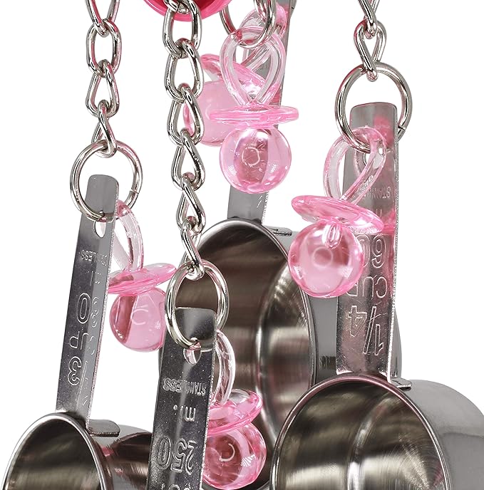 Bonka Bird Toys Clacker Colorful Durable Stainless Steel Pullable Parrot Macaw African Grey Cockatoo (Single Clacker, Pink Lux)