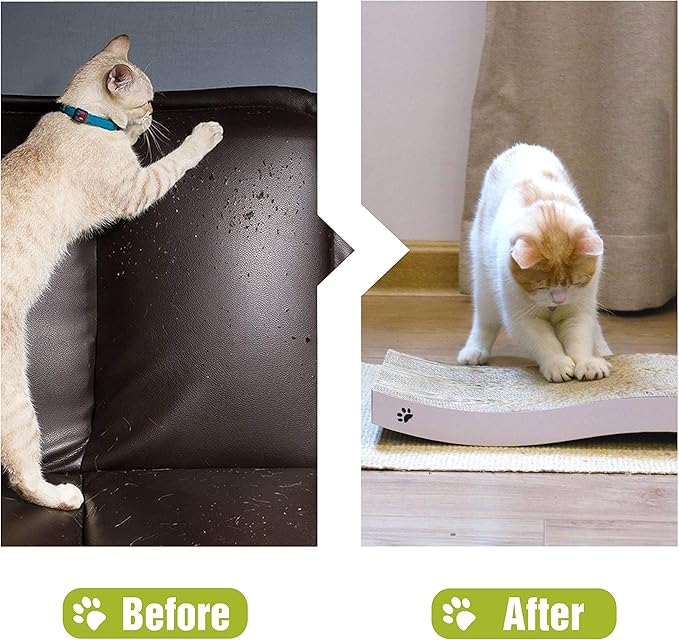 Cat Scratcher Cardboard Cat Scratch Pad with Premium Scratch Textures Design Durable Cat Scratching Pad Reversible
