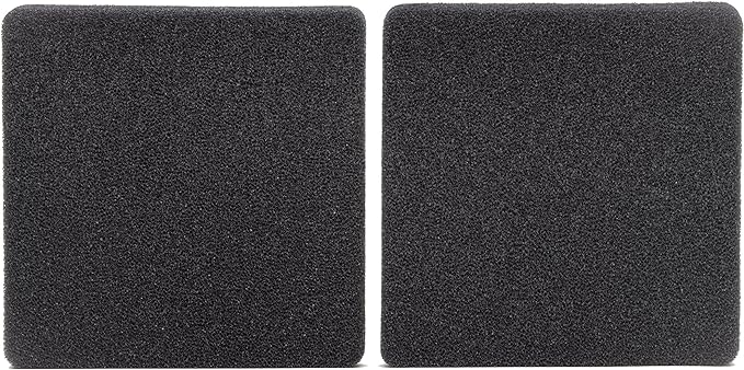 API FILSTAR XP FILTRATION FOAM 30 PPI Aquarium Canister Filter Filtration Pads 2-Count,Blacks & Grays