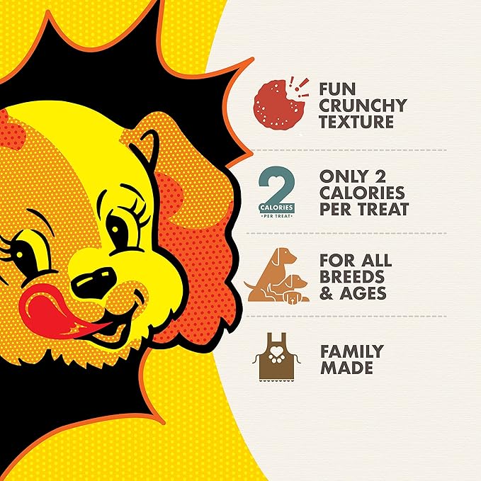 Fromm Pop'etts Chompy Cheese Cracker Dog Snacks - Premium Dog Treats - Cheese Recipe - 6 oz