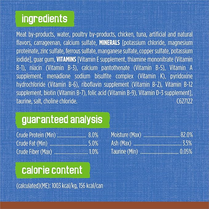 Purina Friskies Wet Cat Food Gravy Pate, Extra Gravy Pate With Tuna in Savory Wet Cat Food Gravy - (Pack of 24) 5.5 oz. Cans