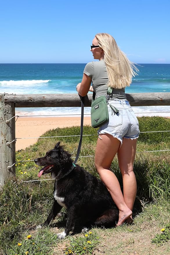 DOOG | Walkie Bag | Adjustable Shoulder Bag with Poo Bag Compartment and Water Bottle Compartment | Neosport Navy