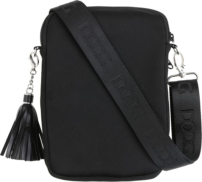 DOOG | Walkie Bag | Adjustable Shoulder Bag with Poo Bag Compartment and Water Bottle Compartment | Neaosport Black