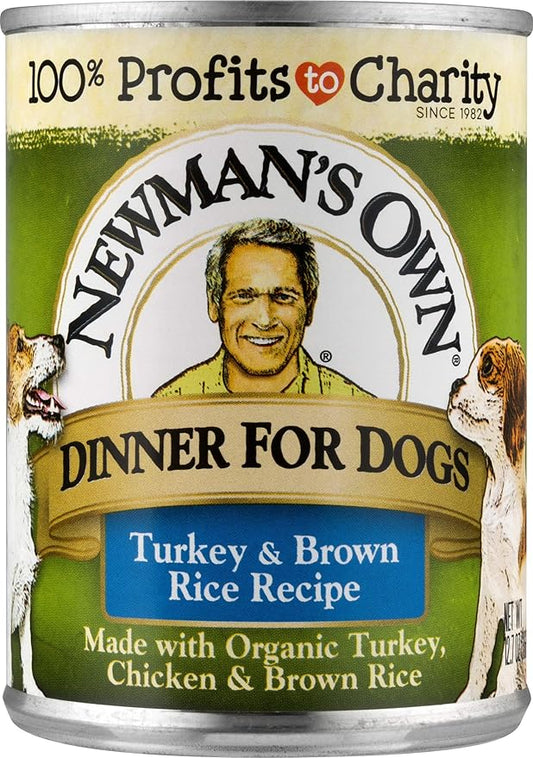 Newman's Own Turkey & Brown Rice Formula For Dogs, 12.7-Ounce Cans (Pack Of 12)