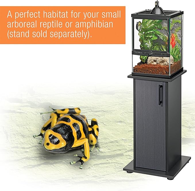 Zilla Tropical Vertical Habitat Starter Kit for Small Tree Dwelling Reptiles & Amphibians Like Geckos and Frogs 11 GAL