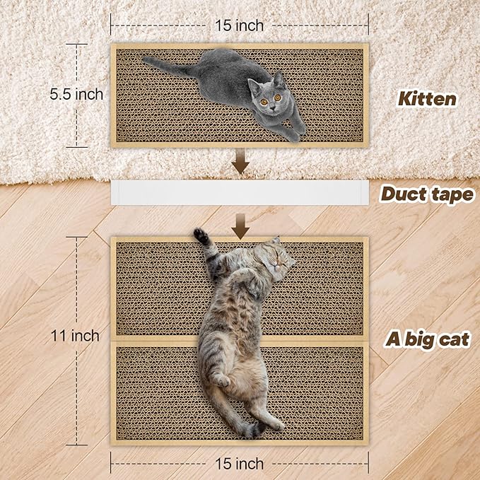 Splicing Cat Scratch Pad: Cat Scratchers for Indoor Cats, Cat Scratching Pad, Cat Scratcher Cardboard, Cat Scratching Pad, Premium Scratch from Cats, Double-Sided Design