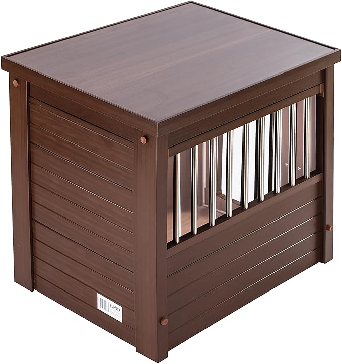 New Age Pet ecoFLEX Pet Crate/End Table, Medium, Russet