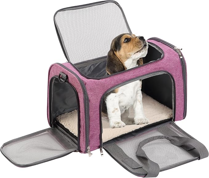 Mr. Pen- Pet Carrier, Pink, Cat Carrier, Dog Carrier, Cat Bag Carrier, Cat Travel Carrier, Soft Cat Carrier, Dog Travel Carrier, Pet Travel Carrier, Dog Soft-Sided Carriers, Cat Carrier Bag