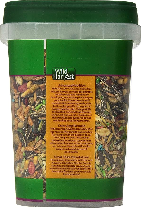 Wild Harvest WH-83542 Wild Harvest Advanced Nutrition Diet for Parrots, 4-Pound
