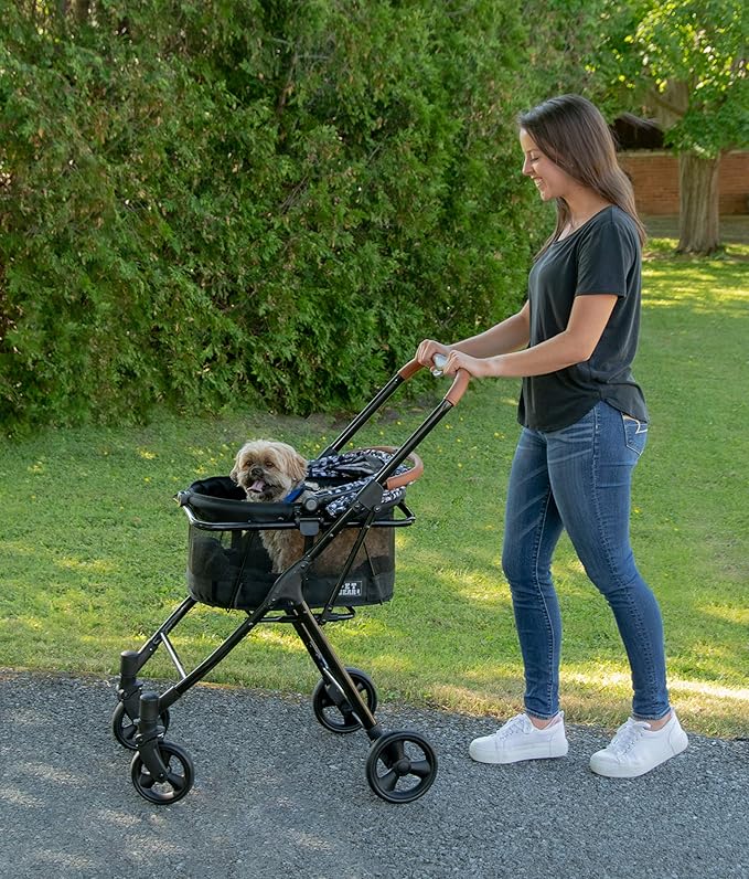 Pet Gear 3-in-1 Travel System, View 360 Stroller Converts to Carrier and Booster Seat with Easy Click N Go Technology, for Small Dogs & Cats, 4 colors