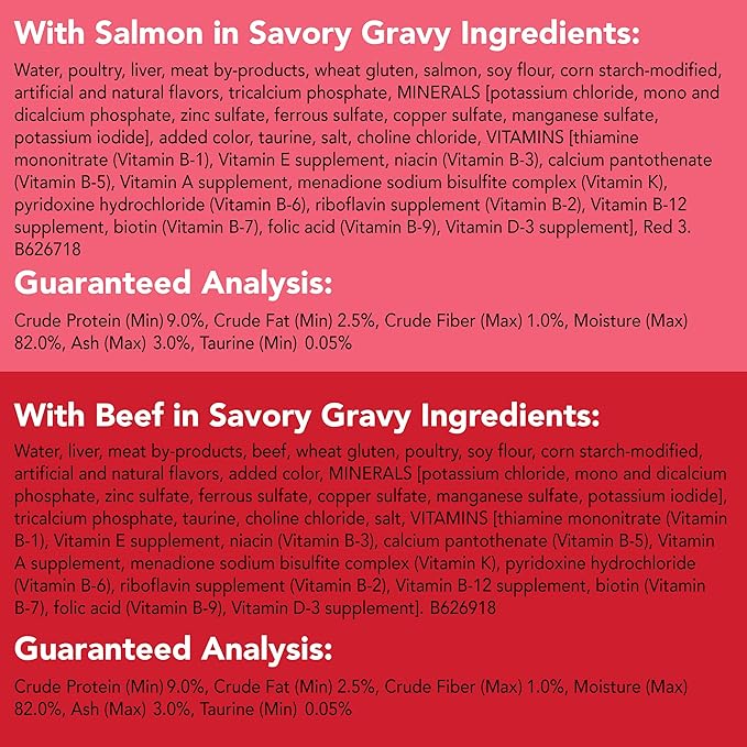 Purina Friskies Gravy Wet Cat Food Variety Pack, Extra Gravy Chunky - (Pack of 24) 5.5 oz. Cans