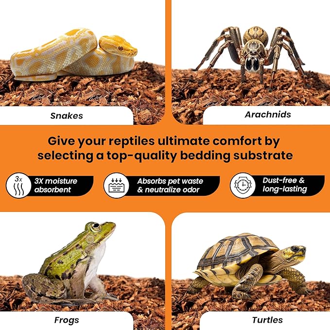 Coco Husk Chips Block 10lb Expands upto 16 Gallons Coconut Chip Substrate, Coco Coir Husk Mulch for Gardening, Indoor, Outdoor Plants Orchid Bark Alternative - OMRI Listed, Low EC Balanced pH