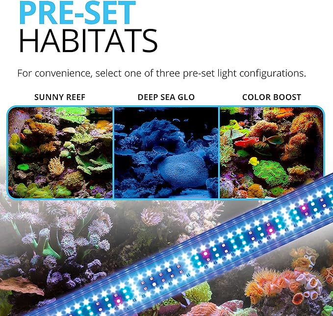 Fluval Sea Marine 3.0 LED Aquarium Lighting for Coral Growth, 32 Watts, 24-34 Inches