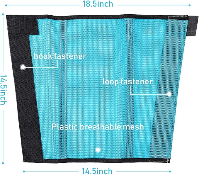 Jexine Set of 8 Mesh Fly Boots for Horse Loose Breathable Mesh Horse Boots Protective Horse Leg Wraps Horse Leggings for Preventing Flies and Mosquitoes Bites