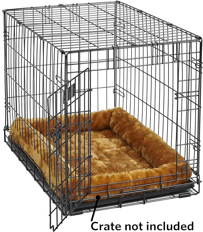 MidWest Homes for Pets Bolster Cinnamon Pet Bed for Dogs & Cats w/ Comfortable Bolster | Ideal for Extra Large Dog Breeds & Fits a 48-Inch Crate | Easy Maintenance Machine Wash & Dry | 48L-Inch