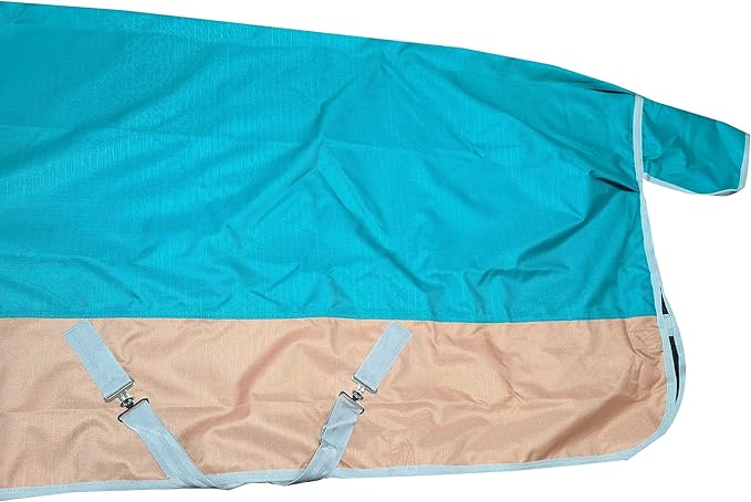 1200Denier Waterproof and Breathable Horse Sheet Tgw Riding Horse Blanket (74", Turquoise)