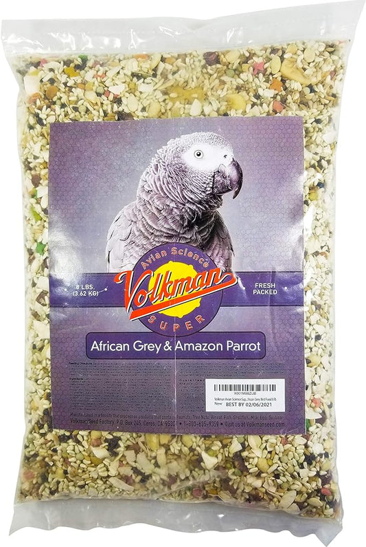 Volkman AS Super African Grey Bird Food 8lb