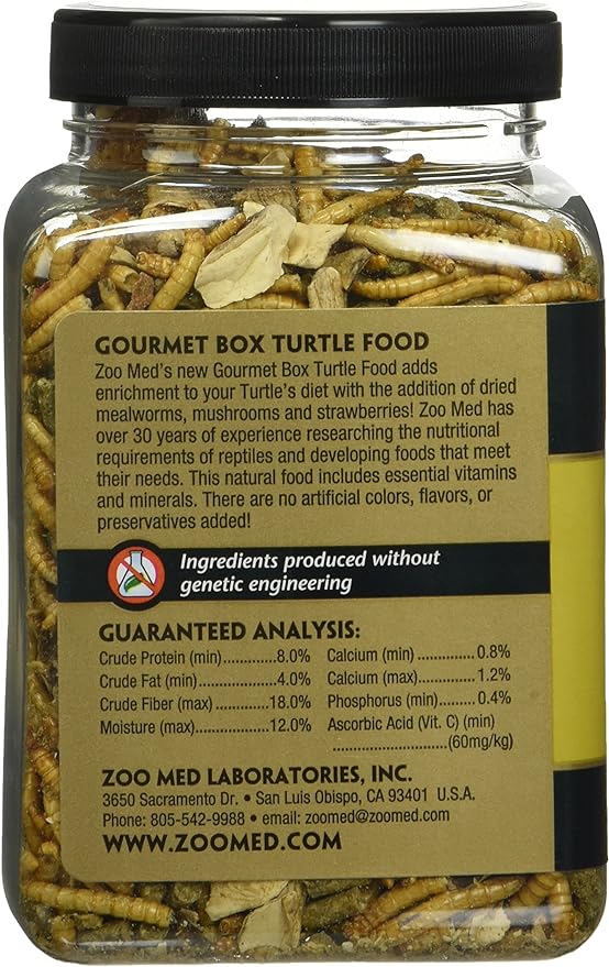 Gourmet Box Turtle Food Net Wt 8.25oz (254g)