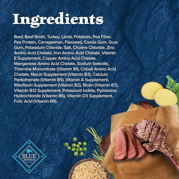 Blue Buffalo Wilderness Rocky Mountain Recipe Senior Wet Dog Food, High-Protein & Grain-Free, Made with Natural Ingredients, Red Meat Recipe, 12.5-oz. Cans (12 Count)