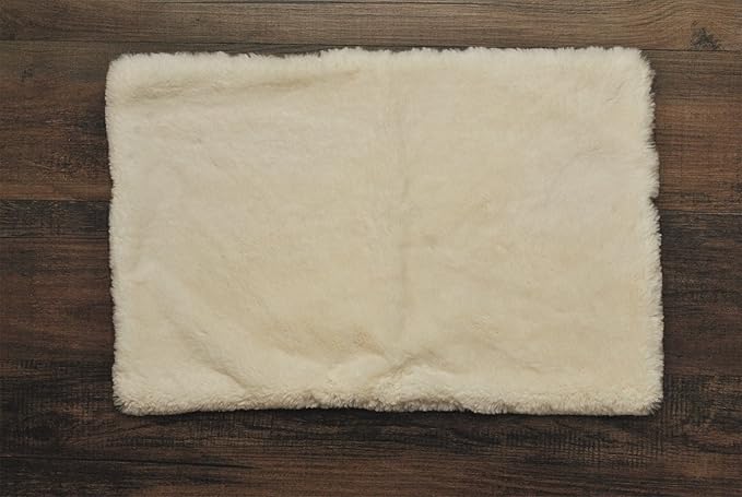 Bone Dry Faux Fur Pet Cage Liner, X-Large - 22 x 36", White