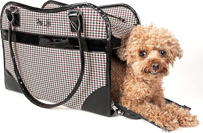 Pet Life Exquisite Handbag Cat and Dog Carrier - Fashion Pet Carrier and Dog Purse for Small and Medium Dogs and Cats