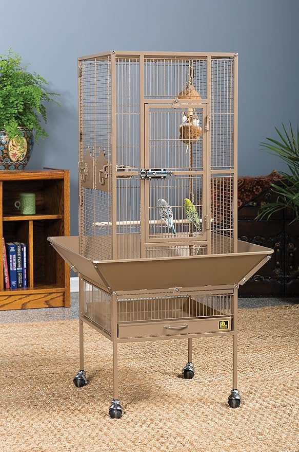 Prevue Pet Products 3351COCO Park Plaza Bird Cage, Coco Brown,Small