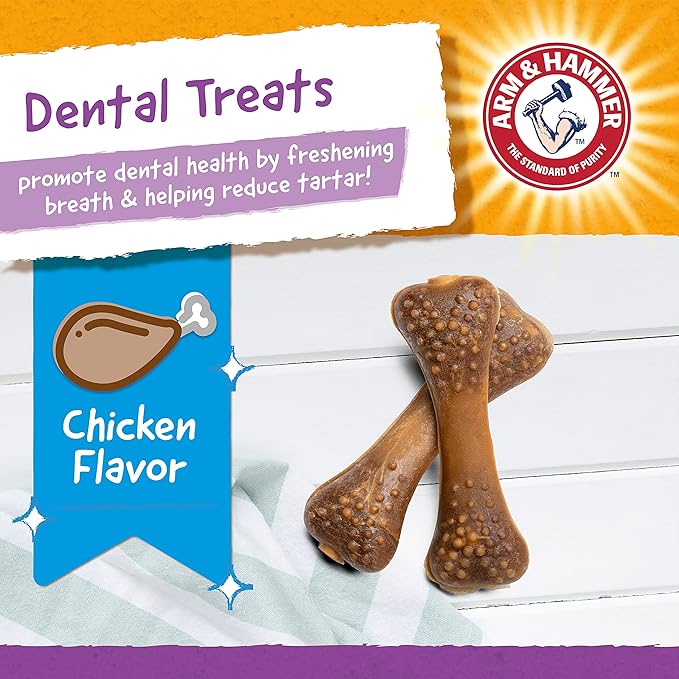 Arm & Hammer for Pets Nubbies Tartar Control Dental Treats for Dogs, Value Pack, 139 Pieces | Dental Chews Fight Bad Dog Breath, Plaque & Tartar | Chicken Flavor