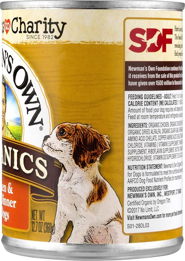 Newman's Own Chicken & Liver Dinner For Dogs, Size: 12.7-Ounce (Pack of 12)