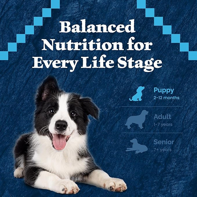 Blue Buffalo Wilderness Rocky Mountain Recipe High-Protein Dry Puppy Food with DHA, Made in the USA with Natural Ingredients Plus Wholesome Grains, Red Meat, 4.5-lb. Bag