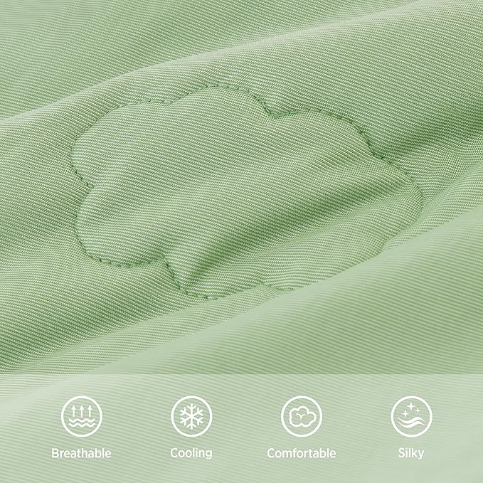 Lesure Premium Cooling Dog Blankets for Bed - Washable Dog Cooling Throw Blanket with Q-MAX>0.4，Durable Self Cooling Pet Mat, Soft Cooling Summer Blanket for Hot Weather, Green, 60x80