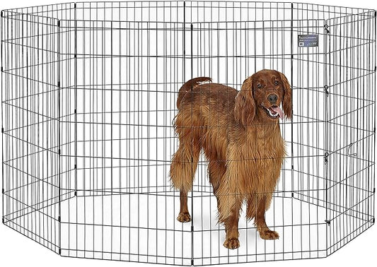 MidWest Homes for Pets Foldable Metal Dog Exercise Pen / Pet Playpen, 24'W x 42'H