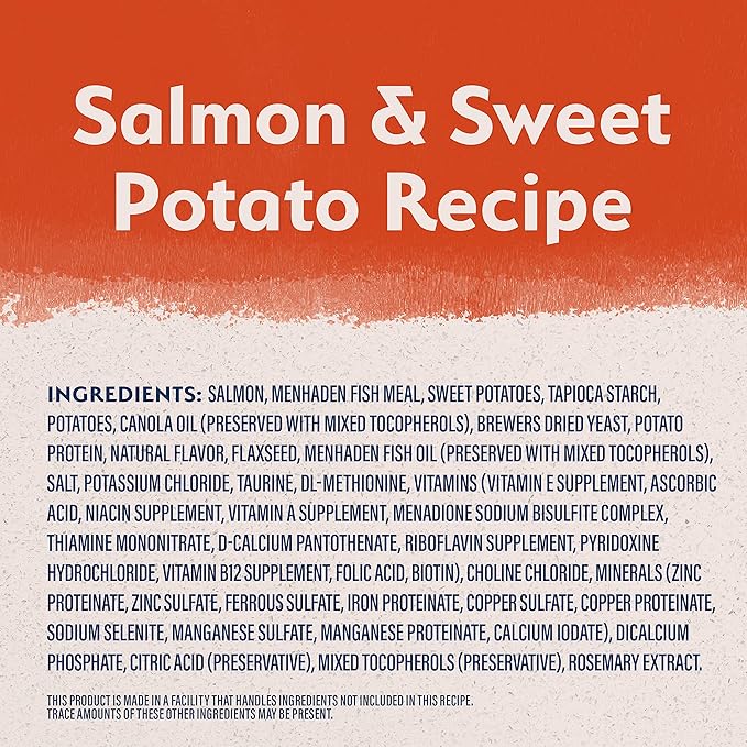 Natural Balance Limited Ingredient Adult Grain-Free Dry Dog Food, Salmon & Sweet Potato Recipe, 24 Pound (Pack of 1)